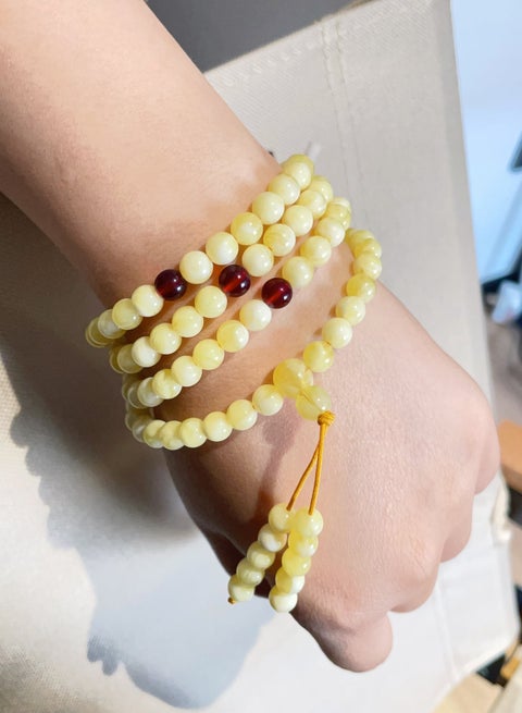 108 Pieces Resin Amber Prayer Beeds Tasbih/6mm