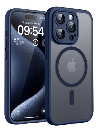 Magnetic Compatible with iPhone 16 Pro Case, Upgraded [Full Camera Protection] [Compatible with Magsafe] [Translucent Matte] Shockproof Protective Phone Case Cover 6.3 Inch - Blue - pzsku/Z62D2D30ADCD33F903CBEZ/45/1744970965/9d32da60-c08f-4b30-93f0-2dc31a3043a4