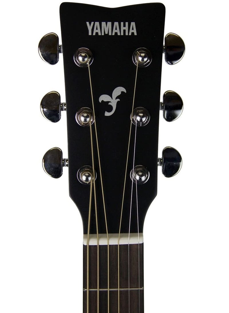 YAMAHA Yamaha FG800 Solid Top Dreadnought Acoustic Guitar, Black - Image 4
