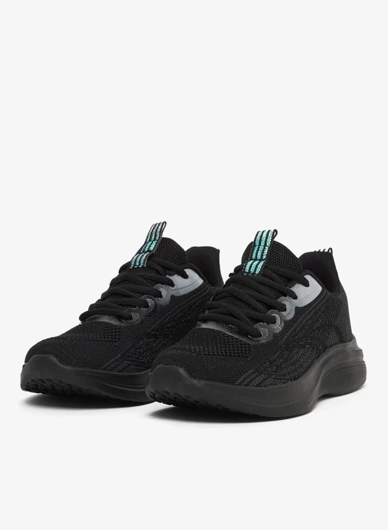 ستايلي اكتيف سنيكرز شبكي مزخرف برباط