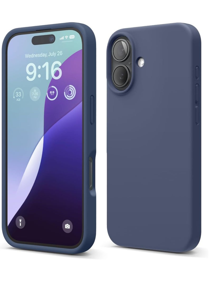 Generic - Liquid Silicone Designed for iPhone Case, with Soft Anti-Scratch Microfiber Lining, Slim Drop Protection Cover (iPhone 16 Plus) - Image 1