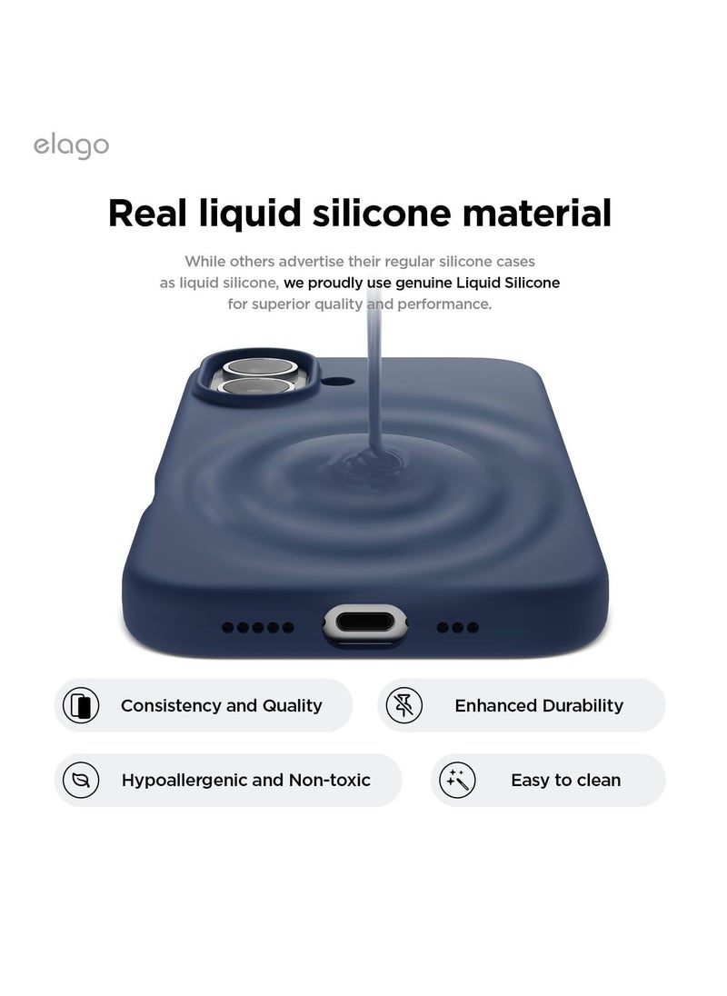 Generic - Liquid Silicone Designed for iPhone Case, with Soft Anti-Scratch Microfiber Lining, Slim Drop Protection Cover (iPhone 16 Plus) - Image 1