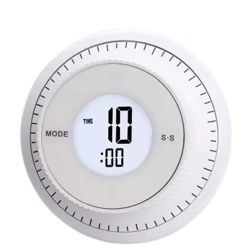 TURBID Kitchen Timer Round Digital Kitchen Timer Stopwatch Magnetic Countdown Clock Countdown Clock with LED Display Time Manager Clock Stopwatch Alarm Clock Cooking Countdown Time - Image 1