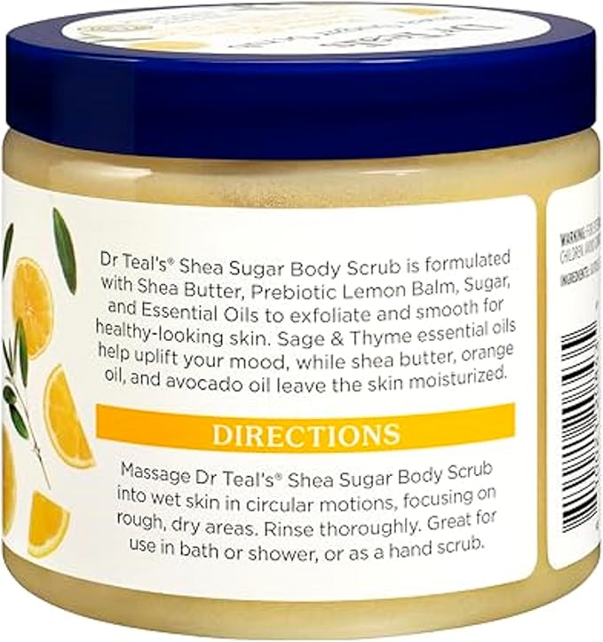Dr. Teals Dr Teals Shea Butter Almond Oil Body Sugar Scrub 538g - Image 3