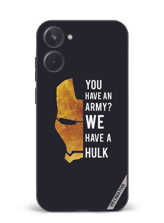 VR CREATIVE Protective Case Cover For Realme 10 Hulk Caption Design Multicolour - Image 1