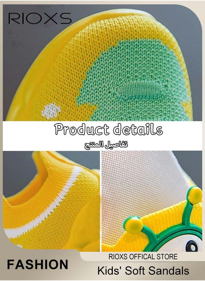 RIOXS - Kids' Soft Sole Sneakers Boys Girls Breathable Lightweight Running Sneakers Fashion Casual Sports Shoes - Image 1