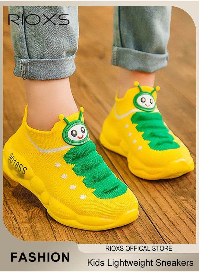 RIOXS - Kids' Soft Sole Sneakers Boys Girls Breathable Lightweight Running Sneakers Fashion Casual Sports Shoes - Image 1