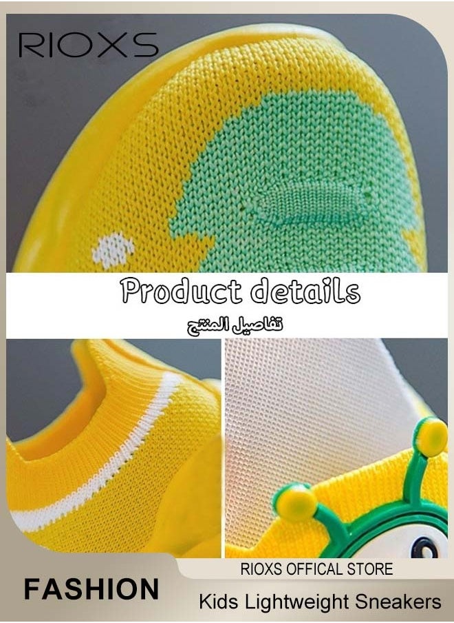 RIOXS - Kids' Soft Sole Sneakers Boys Girls Breathable Lightweight Running Sneakers Fashion Casual Sports Shoes - Image 1