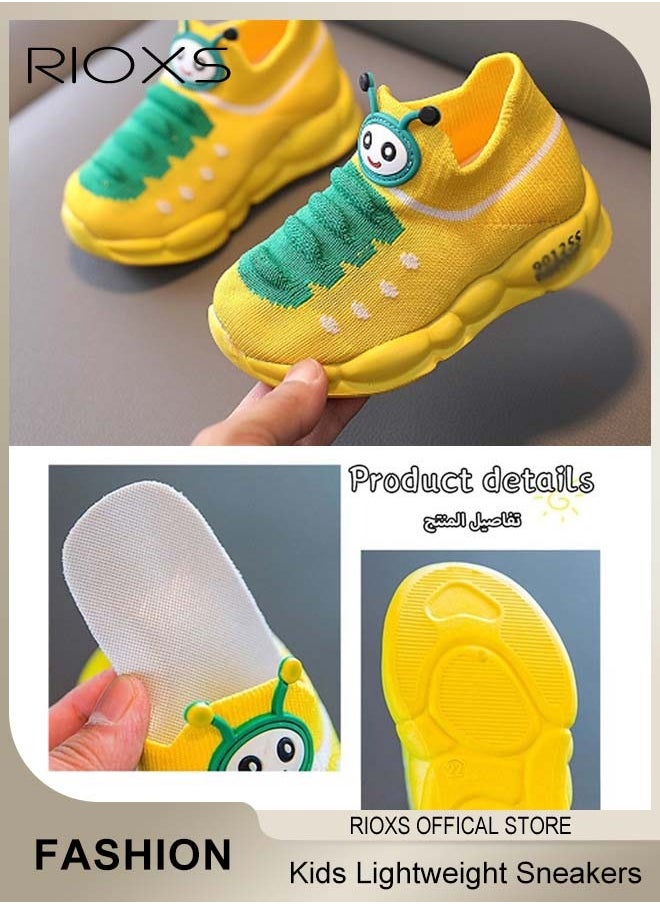 RIOXS - Kids' Soft Sole Sneakers Boys Girls Breathable Lightweight Running Sneakers Fashion Casual Sports Shoes - Image 1