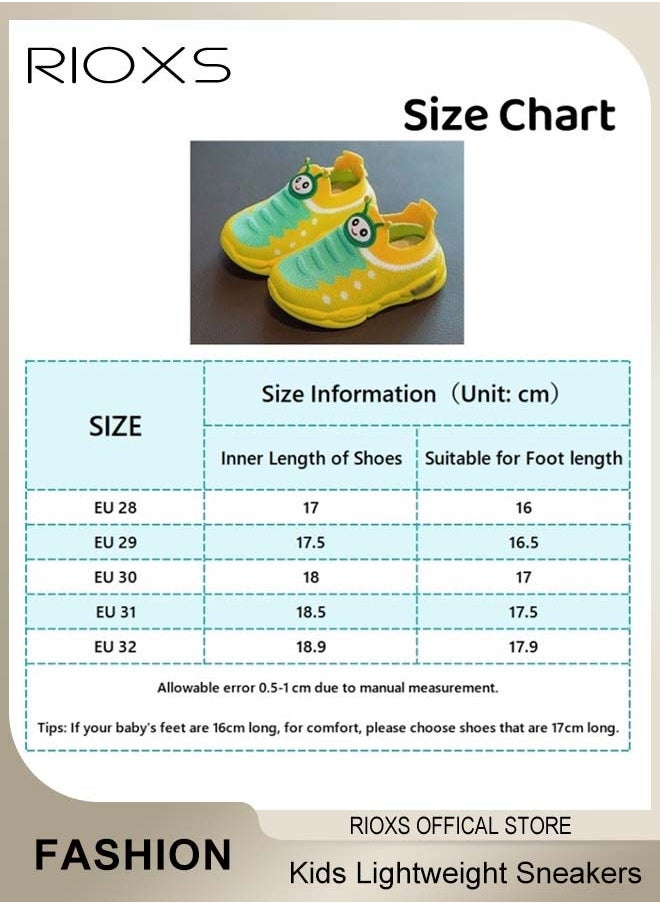 RIOXS - Kids' Soft Sole Sneakers Boys Girls Breathable Lightweight Running Sneakers Fashion Casual Sports Shoes - Image 1