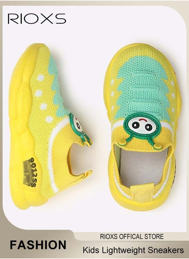RIOXS - Kids' Soft Sole Sneakers Boys Girls Breathable Lightweight Running Sneakers Fashion Casual Sports Shoes - Image 1