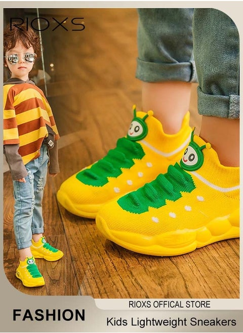 Kids' Soft Sole Sneakers Boys Girls Breathable Lightweight Running Sneakers Fashion Casual Sports Shoes
