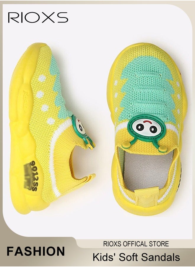 RIOXS - Kids' Soft Sole Sneakers Boys Girls Breathable Lightweight Running Sneakers Fashion Casual Sports Shoes - Image 1