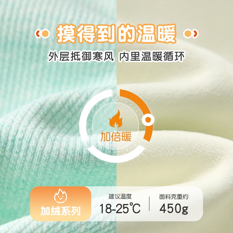 Baby Coat Born Warm Clothes One-Year-Old Children'S Cardigan Boys' And Girls' Fleece-Lined Top Baby Winter Clothes - Image 4