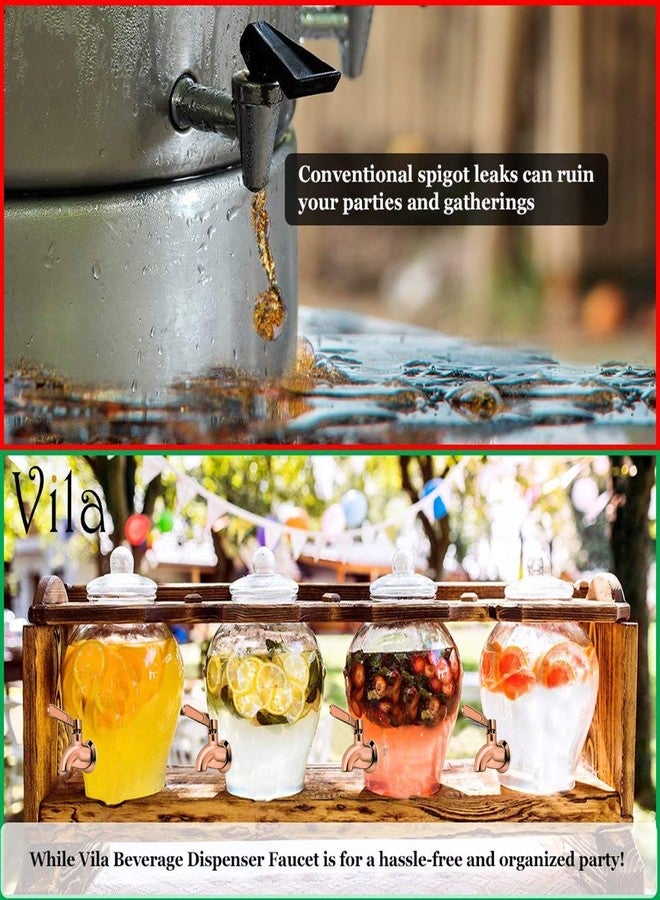 Vila Beverage Dispenser Replacement Spigot, Stainless Steel No-Rust Spout, BPA Free, Installation Under 10-Minutes, Excellent Continuous Flow, Sturdy, Stylish Alternative for Flimsy Plastic Taps - Image 5