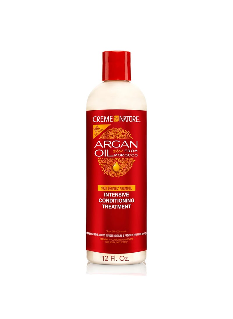 Creme of Nature Creme of Nature Argan Oil for Hair Intensive Conditioning Treatment Argan Oil of Morocco Moisturizing Hair Care 12 Fl Oz 