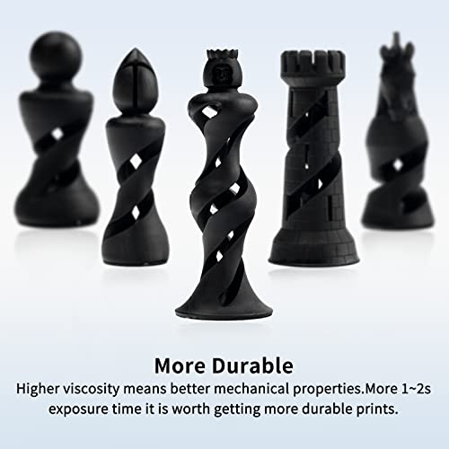 Chitu Systems Conjure Tough Resin 3D Printer Resin Non-Brittle and Durable,Highly Toughness Low Shrinkage 405nm UV-Curing Standard Photopolymer Resin for DLP/LCD/mSLA 3D Printer (Grey, 1000g) - Image 4