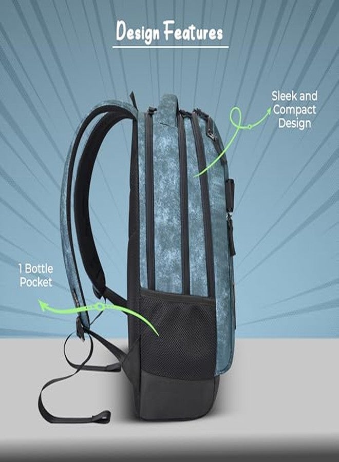 جير حقيبة ظهر مدرسية كبيرة مقاومة للماء من جير مانغا، مقاس 19 بوصة/30 لتر | حقيبة ظهر عادية | حقيبة ظهر يومية | حقيبة ظهر للسفر | حقيبة أطفال للأولاد/البنات (أزرق - أزرق) - Image 4