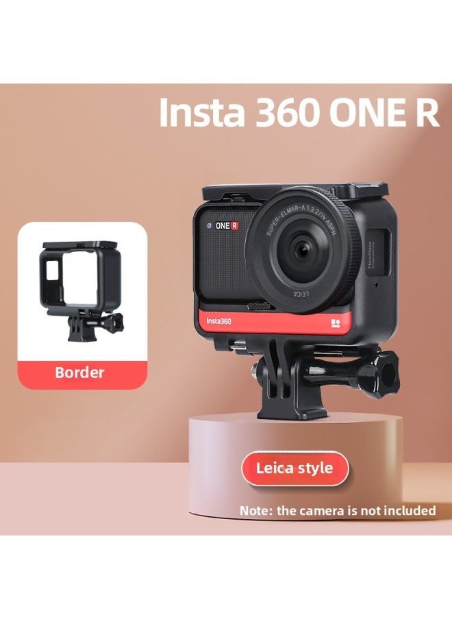 Applicable To Insta360oneR Panoramic Camera Protection Frame UV Filter Protection Frame Drop-resistant Protection Frame Accessories-Color:360 One R Leica Border - Image 1