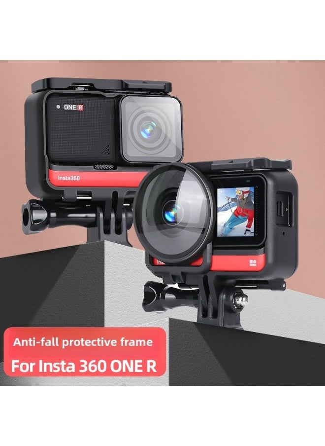 Applicable To Insta360oneR Panoramic Camera Protection Frame UV Filter Protection Frame Drop-resistant Protection Frame Accessories-Color:360 One R Leica Border - Image 2