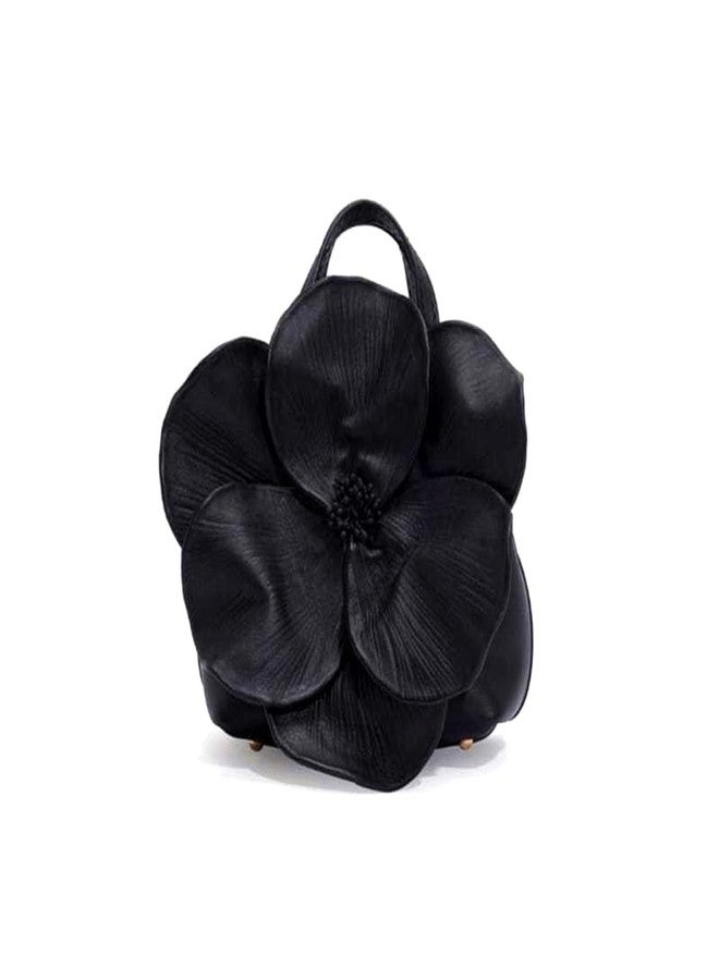 DEBIMY Women's Floral Clutch Purse PU Leather Flower Evening Bags Party Prom Handbag Wedding Crossbody Bucket Purse Black - Image 1