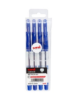 Uniball 4-Piece Lakubo Ballpoint Pen 0.7mm Tip Blue Ink  - Image 1