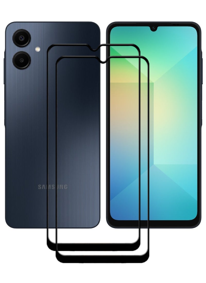 ACLIX 2 Pieces Antistatic ESD Dustproof Premium Quality High Definition Tempered Glass Screen Protector Designed For Samsung Galaxy A06 - Image 1