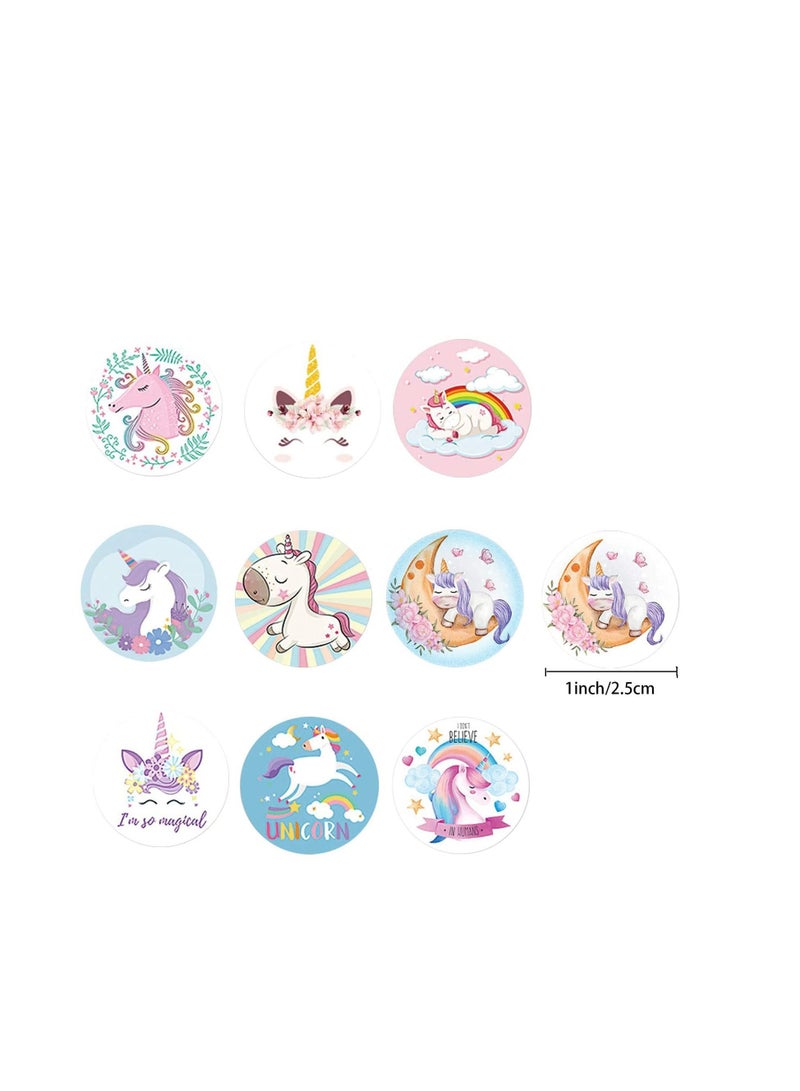 1000 Pieces Unicorn Stickers for Kids, Cute Label DIY Stickers, Self Adhesive Decoration School Birthday Party Gift Bag Decorations and Crafts - Image 4