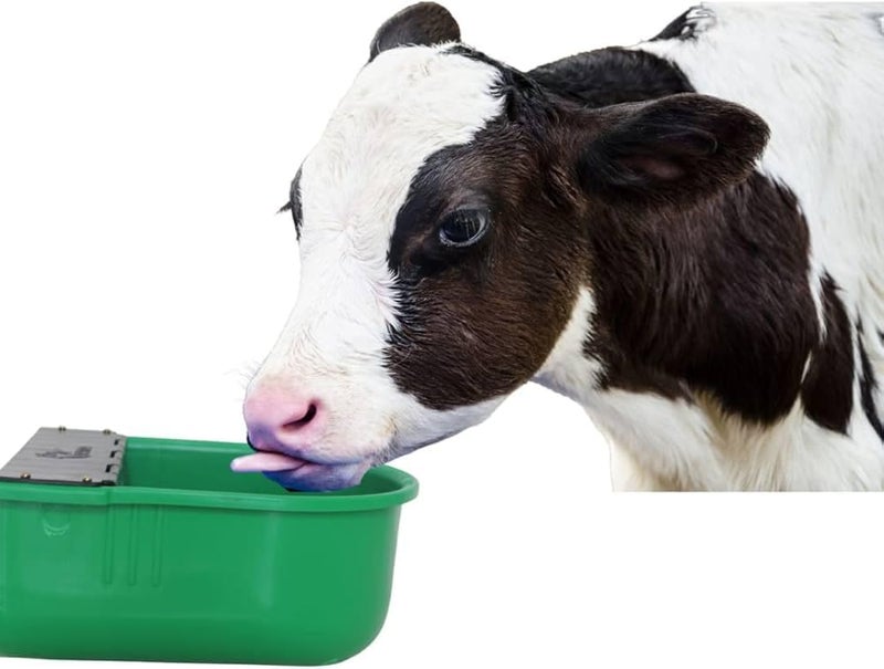 Bethlehem (Pack 1.) 4L Capacity Cow Goat Sheep Buffalo Automatic Water Drinking Bowl Float Ball Valve Unbreakable Plastic Durable Animal Drinking Bowl Livestock Wall-Mounted, Dark Green - Image 2