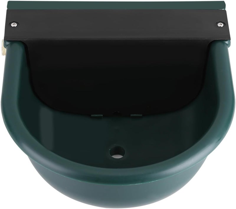 Bethlehem (Pack 1.) 4L Capacity Cow Goat Sheep Buffalo Automatic Water Drinking Bowl Float Ball Valve Unbreakable Plastic Durable Animal Drinking Bowl Livestock Wall-Mounted, Dark Green - Image 4