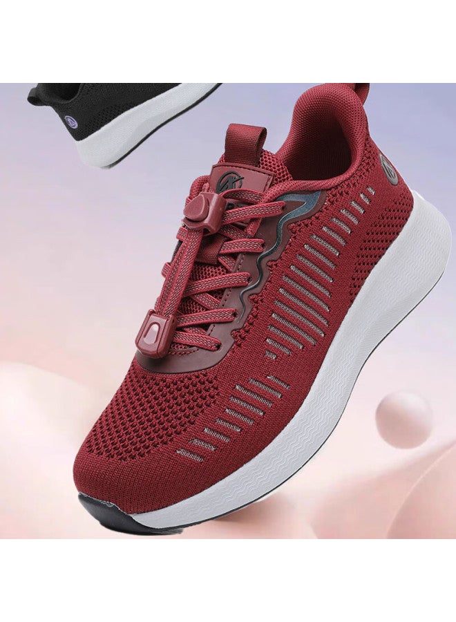 Anglerfish Chunqiu Old Beijing Cloth Shoes Women's Non-slip Mom Sports Shoes Middle-aged And Elderly Walking Shoes A9037 Black Size 35