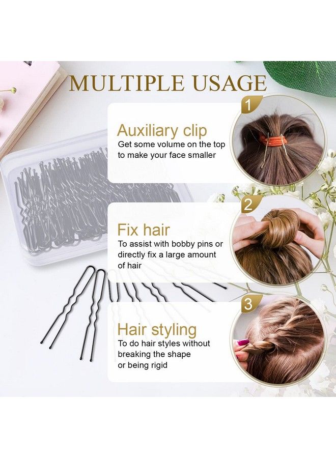 IKOCO U Shaped Hair Pins Ikoco 80Pcs Of Bun Hair Pins For Women Girls With Storage Box(2.4 Inch) - Image 5