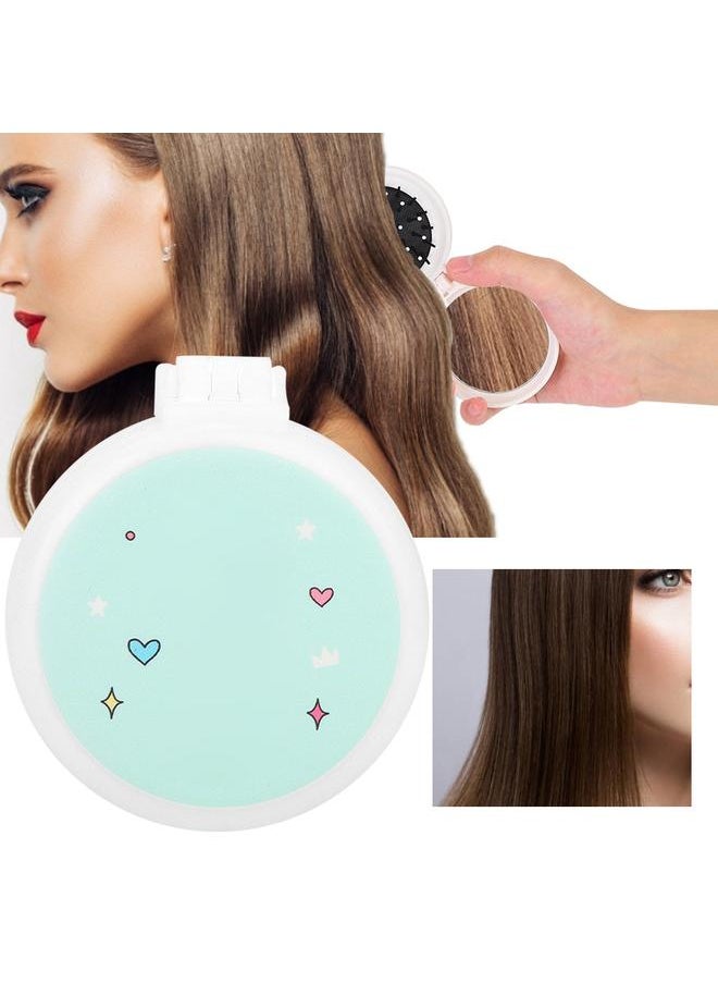 Thoraya Portable Folding Comb Cute Cartoon Pattern Massage Hair Comb with Mirror (Yellow Horse)  - Image 5
