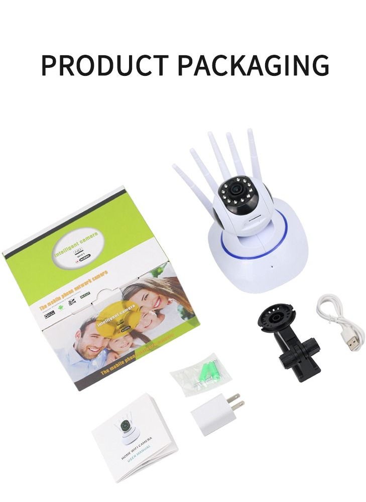 Wireless 360 ° head shaking camera WiFi HD infrared night vision intercom monitor