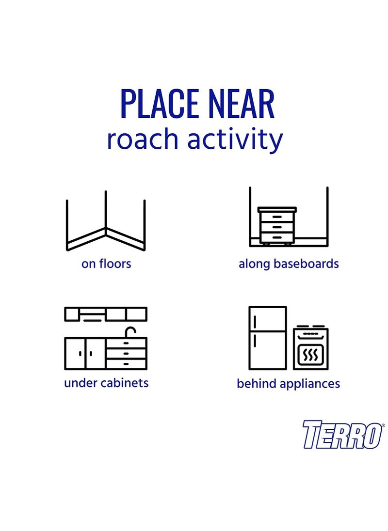 Terro - TERRO T500 Indoor Multi-Surface Roach Killing Bait Cockroach Killer - 6 Bait Stations - Image 1