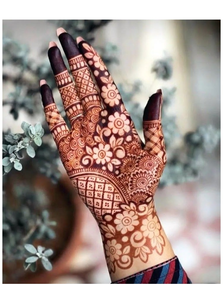 ف.أ.م فن رائع من المنديل (حناء عضوية إصدار توقيع عبوة من 6 مخروطات) - Image 2