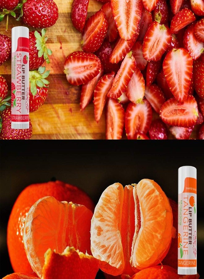 chap lip CHAP-LIP Lip Butter Lip Balm with Fruit Flavors, Cocoa Butter, Coconut Oil | Moisturizing Vitamin E & Total Hydration Treatment & Soothing Lip Therapy (2 Count - Strawberry & Tangerine) - Image 5