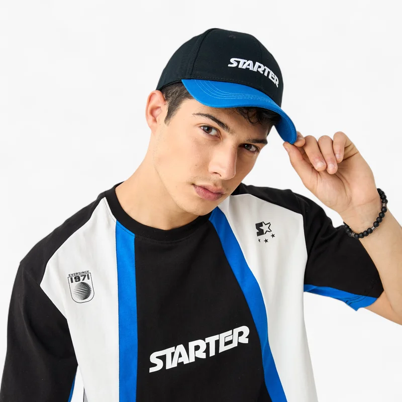 STARTER Starter Embroidered Cap with Buckled Strap Closure