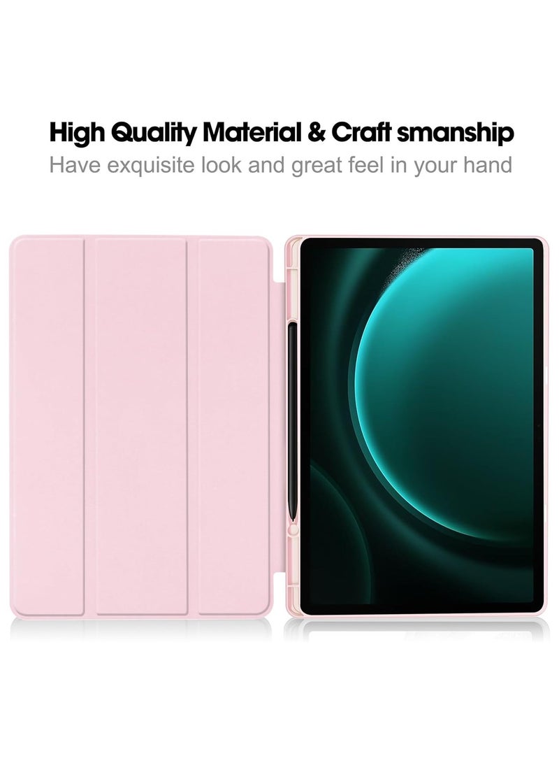 general Compatible with Samsung Galaxy Tab S10 Plus Case 12.4 inch 2024, TPU Flexible Back Cover with Pencil Holder and Auto Wake/Sleep For Tab S10+ - Image 5