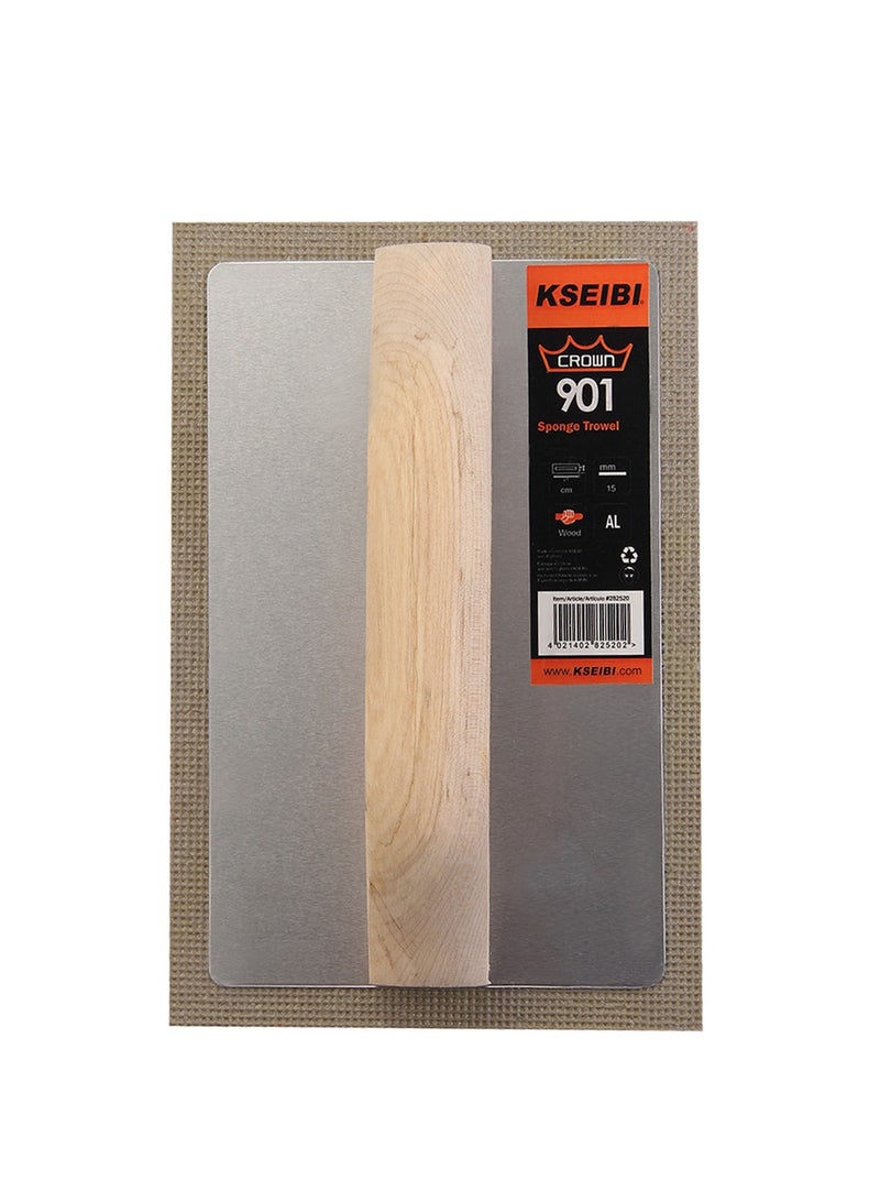 كسيبي مجرفة التجصيص بمقبض رمادي من الفوم - مصممة للراحة والدقة مثالية لتطبيق ناعم في المشاريع المهنية والمنزلية - Image 2