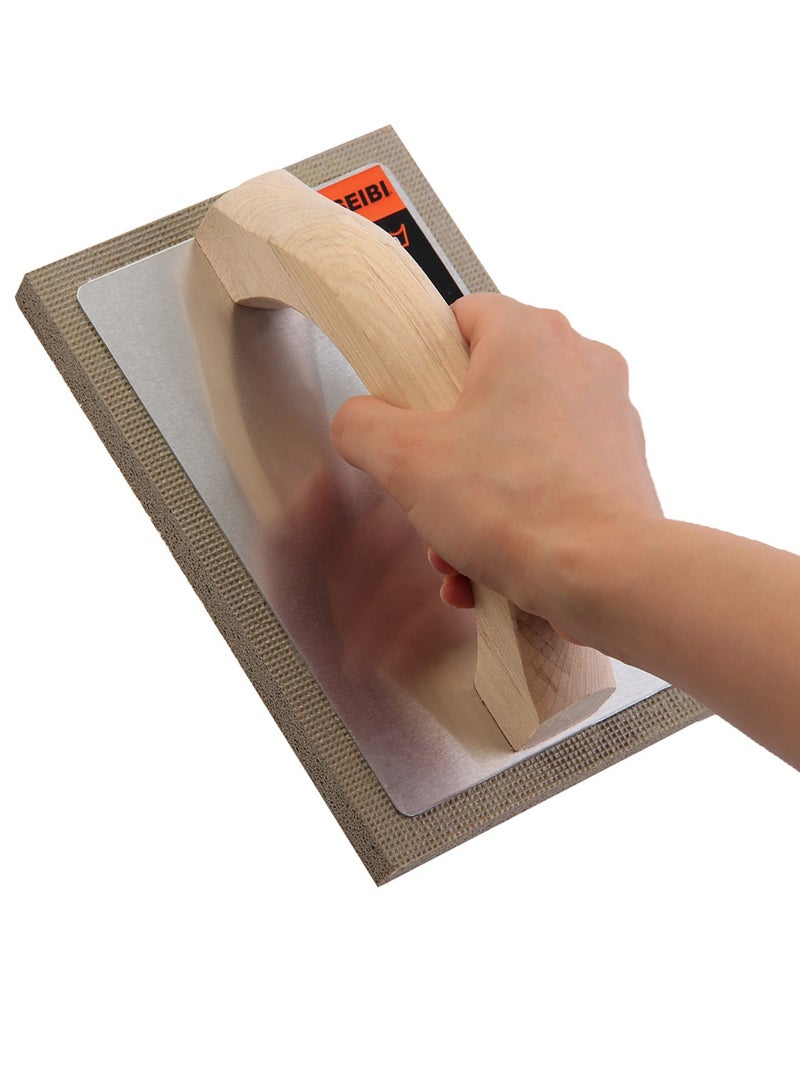 كسيبي مجرفة التجصيص بمقبض رمادي من الفوم - مصممة للراحة والدقة مثالية لتطبيق ناعم في المشاريع المهنية والمنزلية - Image 4