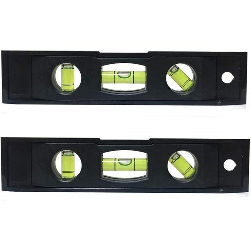 2pcs 6 inch Torpedo Level Magnetic Box Level with 180 90 45 Degree Bubble Level - Image 1