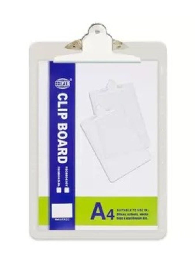 Fis Acrylic Clip Boards (light Blue Color), A4 Size