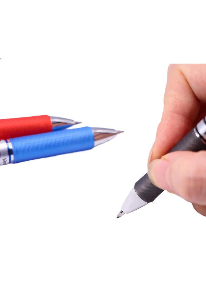 Pentel 0.7Mm Retractable Gel Pen, Quick-Drying, Office And Financial Bullet Tip Signing Pen Bl77-Ao, Black, Single Pen - Image 2