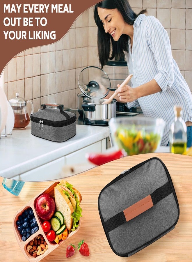 HCFGS 3.5L Insulated Lunch Box for Men & Women,Leak-Proof,Reusable Thermal Lunch Bag for Work Office Picnic Portable Cooler Food Container with Flat Bento Design - Image 5