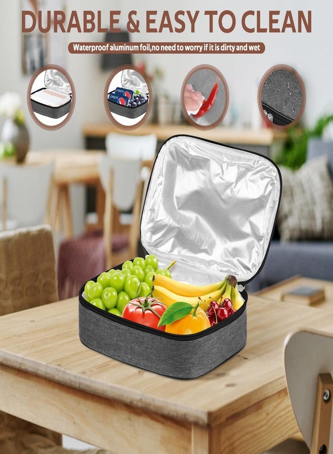 HCFGS 3.5L Insulated Lunch Box for Men & Women,Leak-Proof,Reusable Thermal Lunch Bag for Work Office Picnic Portable Cooler Food Container with Flat Bento Design - Image 4