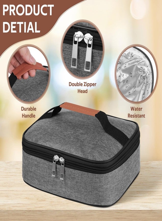 HCFGS 3.5L Insulated Lunch Box for Men & Women,Leak-Proof,Reusable Thermal Lunch Bag for Work Office Picnic Portable Cooler Food Container with Flat Bento Design - Image 3