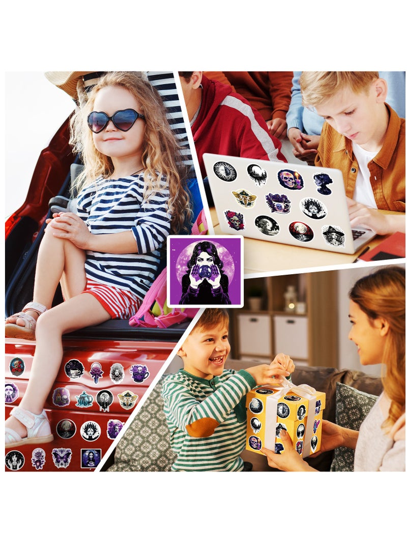 Y&D 50-Piece Stickers Of Human Skeleton Cool Skull Water Bottle Waterproof Sticker Laptop Skateboard Snowboard For Children Toys Stickers  - Image 5