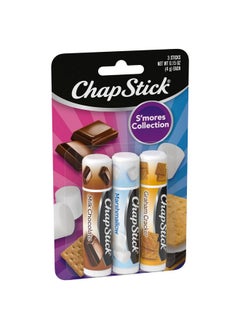 chapstick مجموعة متنوعة من مرطبات الشفاه من مجموعة S'More للعناية بالشفاه، 0.15 أونصة (عبوة من 3 قطع)  - Image 2