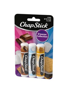 chapstick مجموعة متنوعة من مرطبات الشفاه من مجموعة S'More للعناية بالشفاه، 0.15 أونصة (عبوة من 3 قطع)  - Image 3